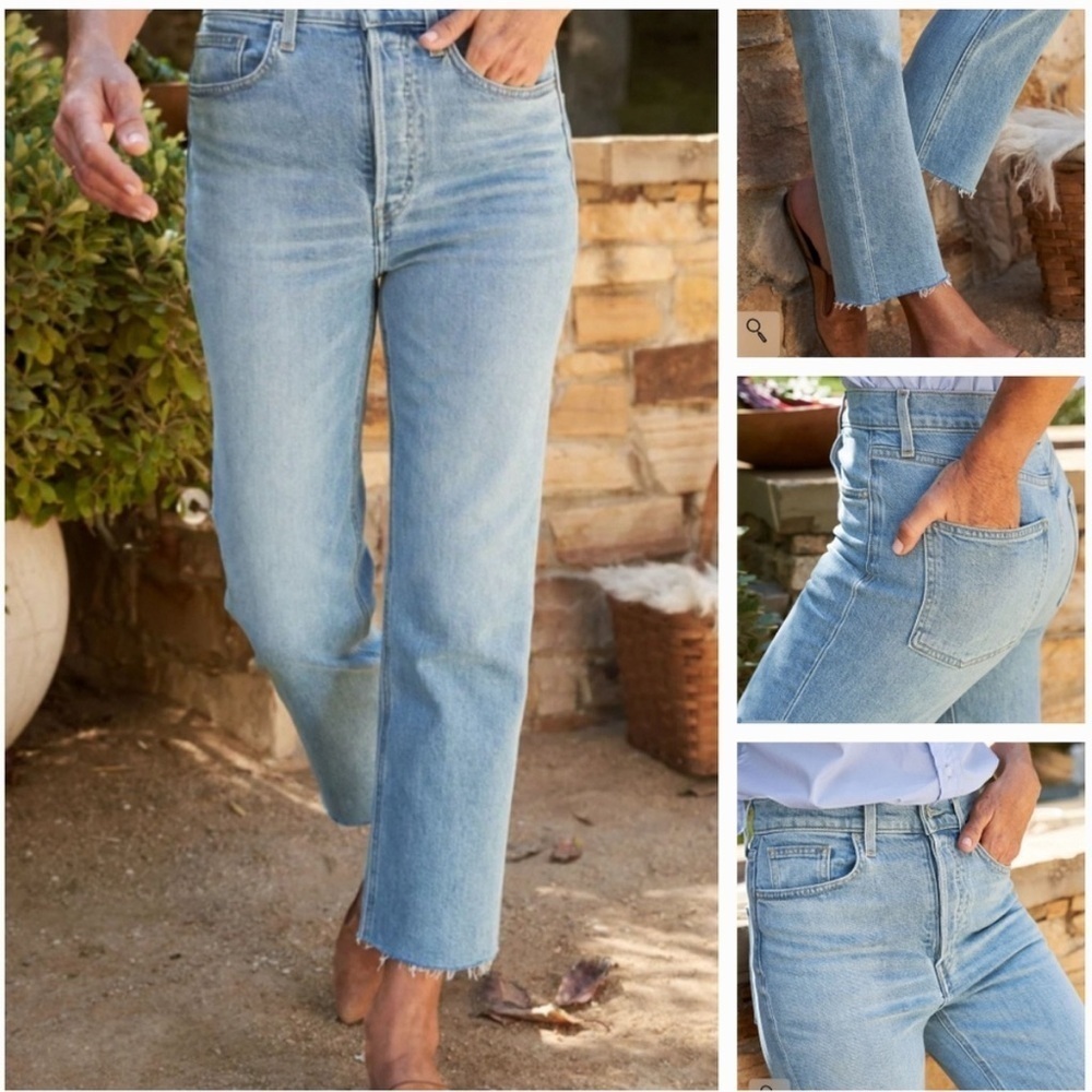 Frank & Eileen Monaghan Cotton Mom Jean 1990 Wash
Blue Size 30
